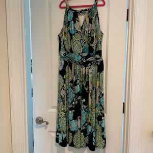 Like New Dress Barn Moroccan Halter Swing Dress